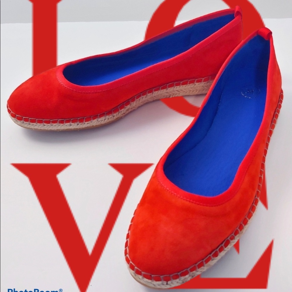 JOHNSON & MURPHY Espadrille wedge casual shoes 8